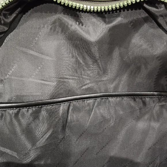 Lucky Brand Sage Green/ Army Neoprene Large Laptop Backpack Travel Bag NEW - Picture 5 of 7